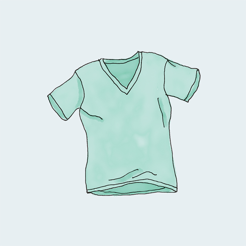 V-Neck T-Shirt – תמונה 2
